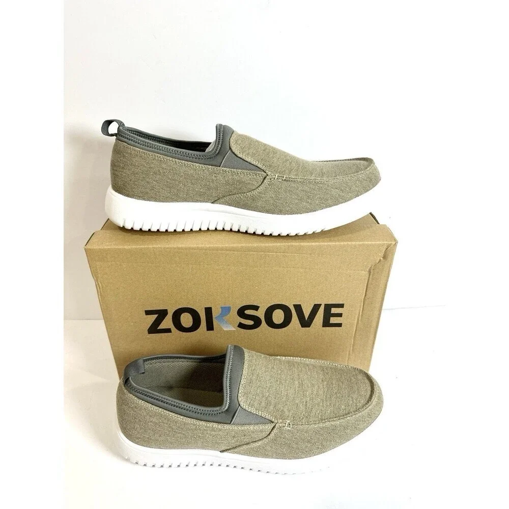 Mens 10 Casual Slip On Loafer Shoes Comfort Lightweight Flats Walking Sneakers